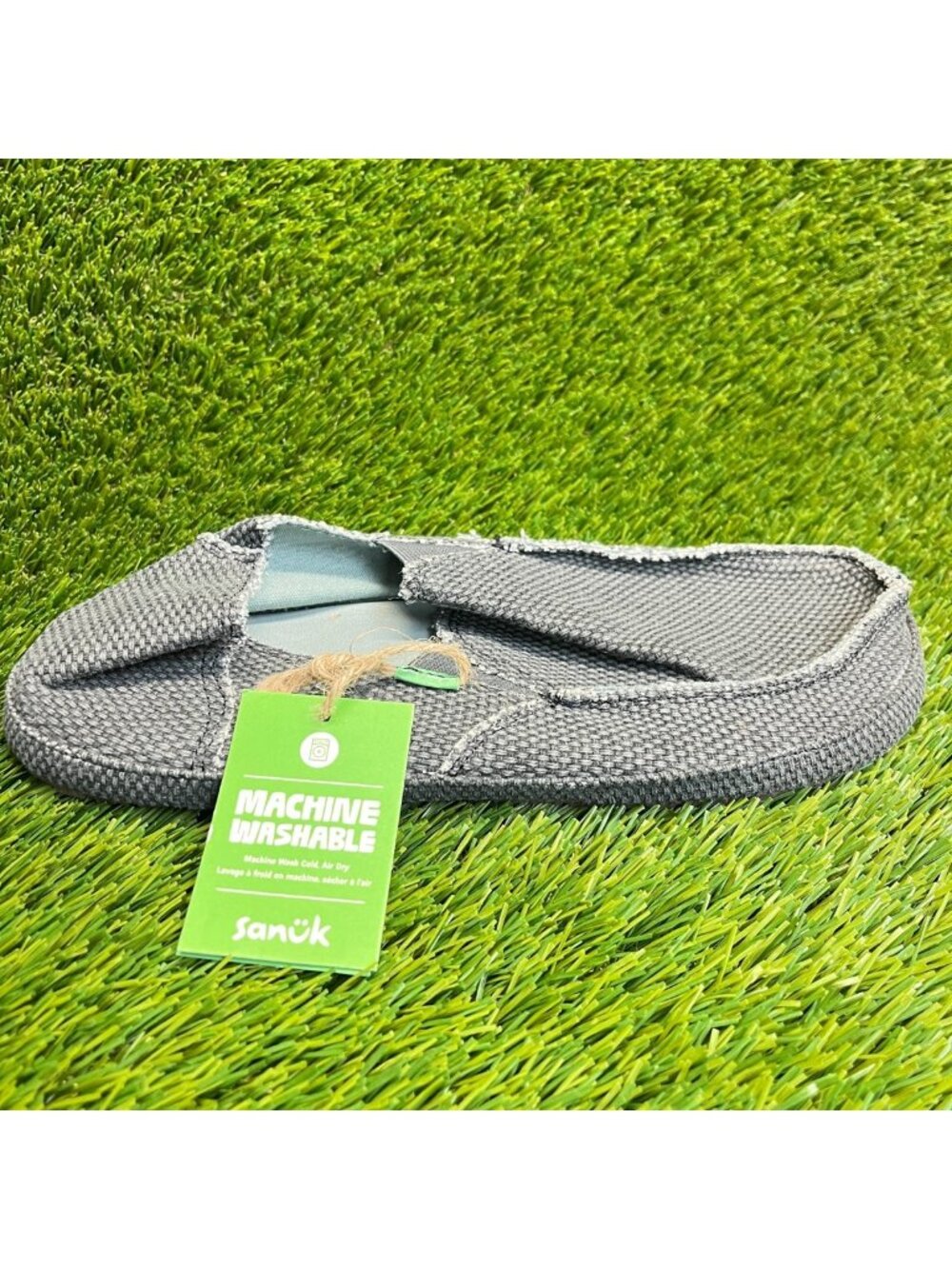 Sanuk Rounder Mens Size 8 Gray Casual Classic Outdoor Slip On Loafers Shoes